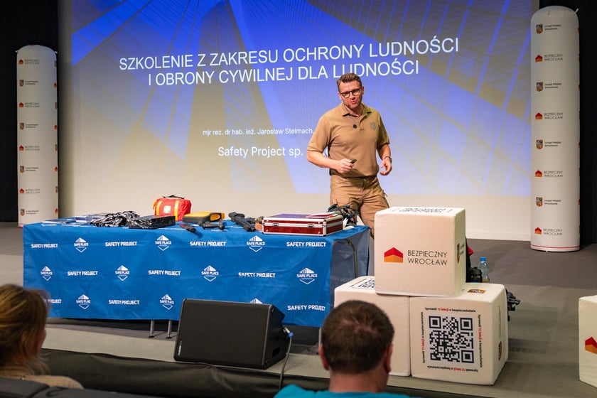 mjr. rez. dr hab. inż. Jarosław Stelmach z Safety Project - prowadzący część ćwiczeniową
