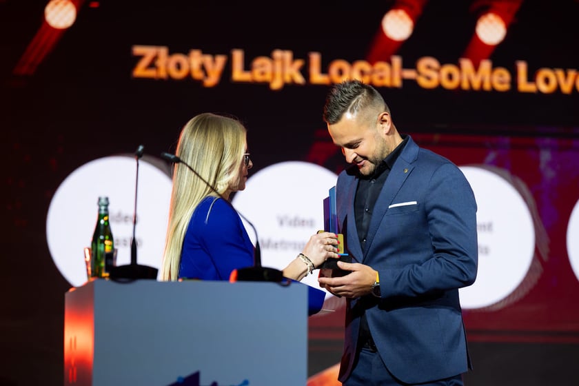 Gala Local SoMe, podczas kt&oacute;rej wręczono Złote Lajki 2025. Wrocław. 25.11.2025
