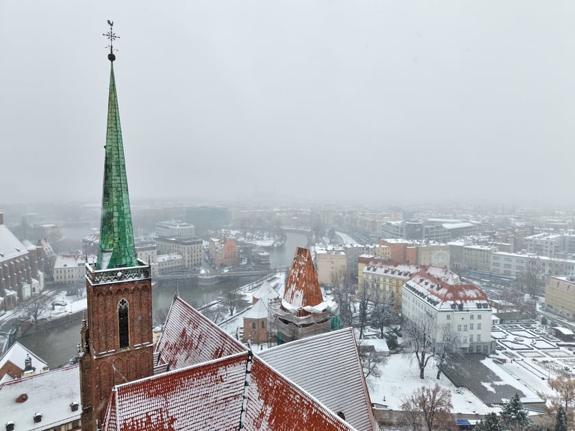 Widok na Ostrów Tumski we Wrocławiu
