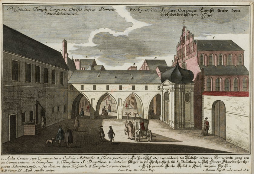 Trzecia brama Świdnicka, rok 1736.