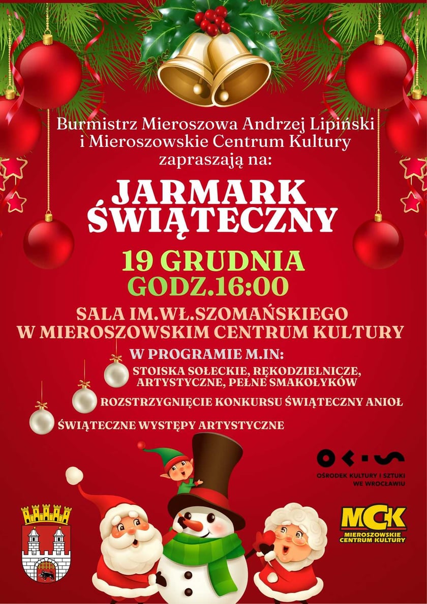 Jarmarki, koncerty kolęd i spotkania wigilijne na Dolnym Śląsku 2025. Program wydarzenia