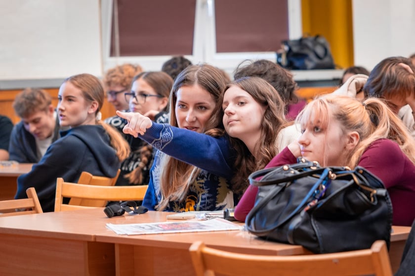 Szkolenie w ramach programu "Bezpieczny Wrocław" w I LO we Wrocławiu