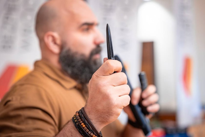 Szkolenie w ramach programu "Bezpieczny Wrocław" w I LO we Wrocławiu