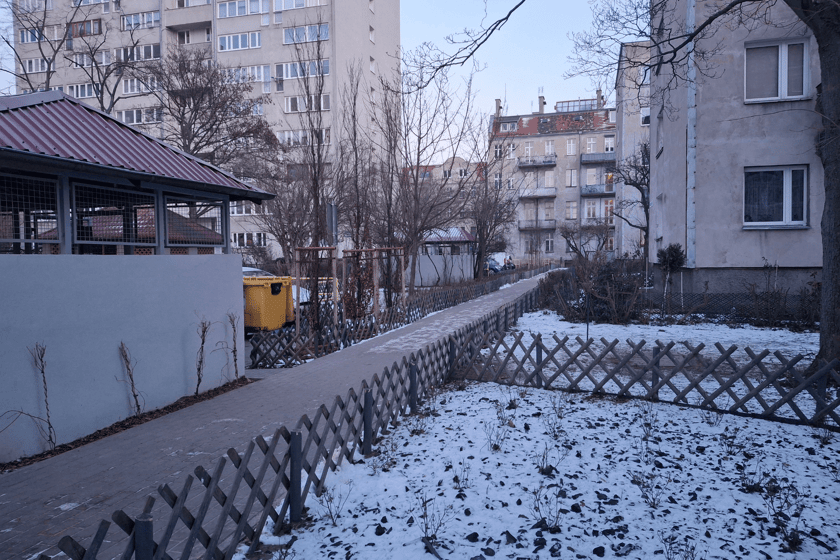 Wnętrze w kwartale ulic Braniborskiej, Trzemeskiej, Legnickiej i Dobrej po modernizacji - styczeń 2026