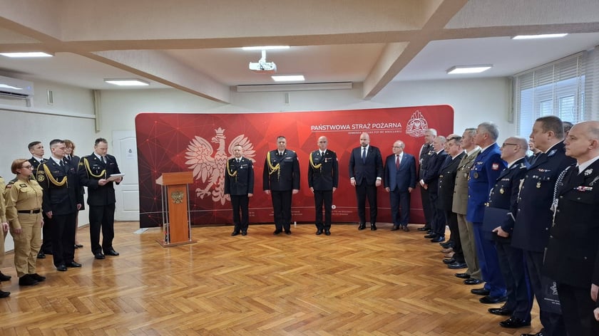 28 stycznia w Komendzie Miejskiej Państwowej Straży Pożarnej we Wrocławiu odbyła się uroczysta zbiórka