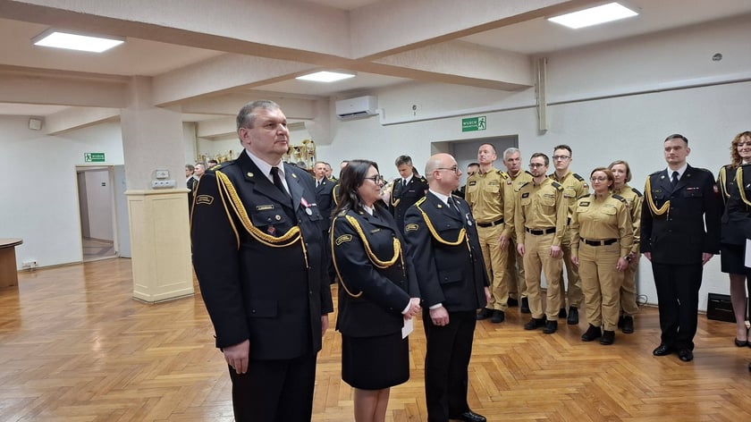 28 stycznia w Komendzie Miejskiej Państwowej Straży Pożarnej we Wrocławiu odbyła się uroczysta zbiórka