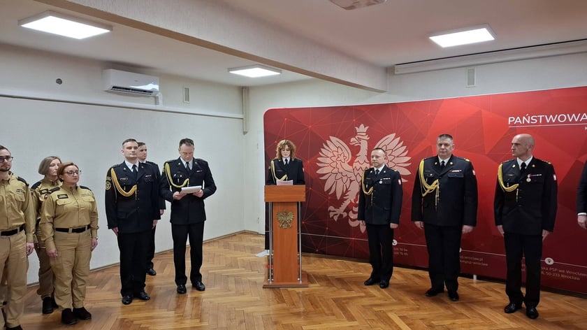 28 stycznia w Komendzie Miejskiej Państwowej Straży Pożarnej we Wrocławiu odbyła się uroczysta zbiórka