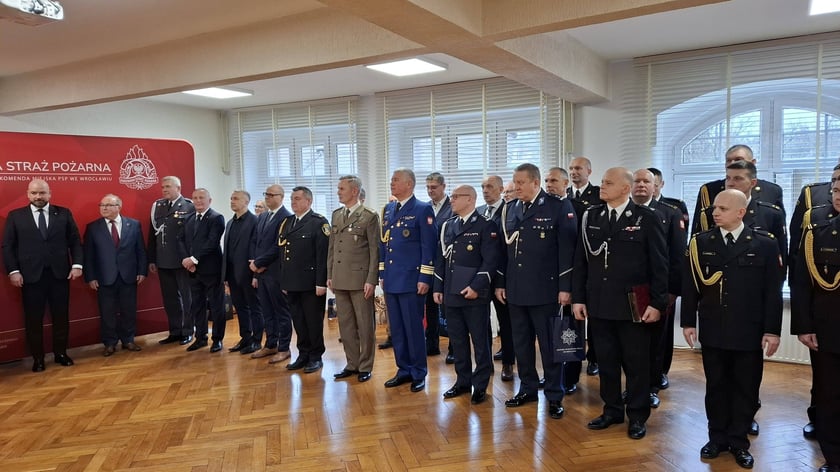 28 stycznia w Komendzie Miejskiej Państwowej Straży Pożarnej we Wrocławiu odbyła się uroczysta zbiórka