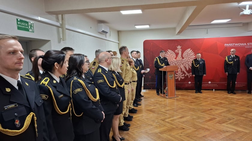 28 stycznia w Komendzie Miejskiej Państwowej Straży Pożarnej we Wrocławiu odbyła się uroczysta zbiórka