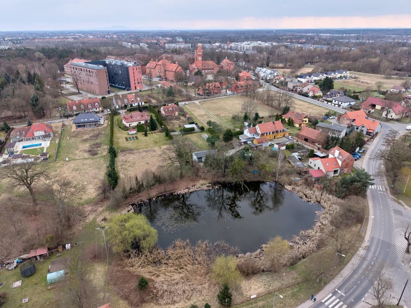 Pracze Odrzańskie, widok z drona