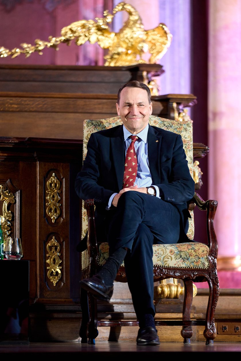 Radosław Sikorski, wicepremier, minister spraw zagranicznych na otwarciu East West Forum w Auli Leopoldina.