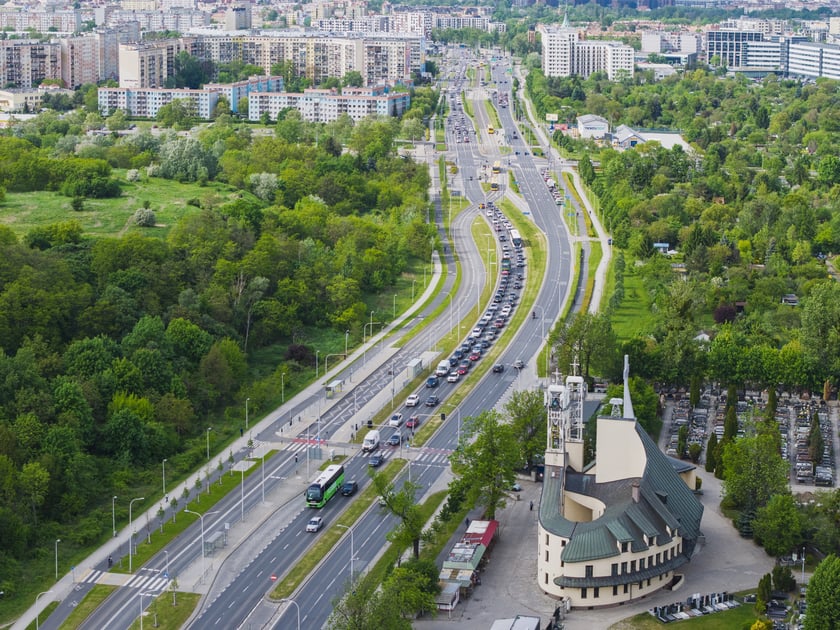 Korki na południu Wrocławia w pierwszy dzień roboczy po zamknięciu ul. Gazowej
