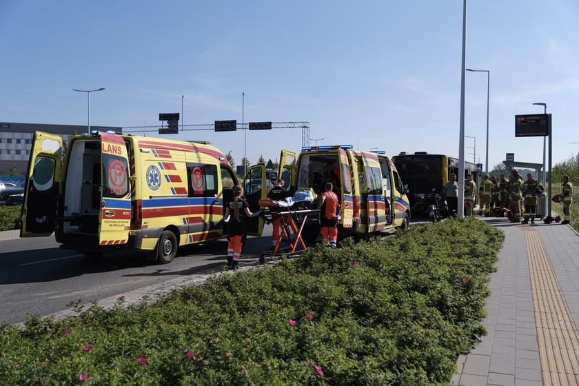 Wypadek na skrzyżowaniu ul. Kosmonautów i 11 listopada, 27.08.2026 r.