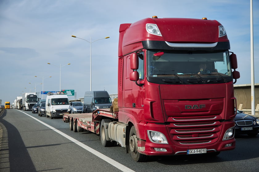 Korek na Autostradowej Obwodnicy Wrocławia
