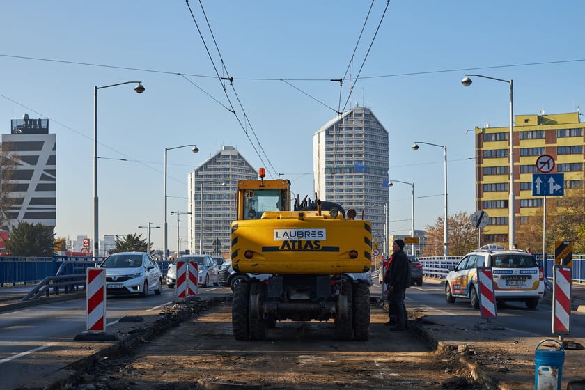 Wymiana torowiska w ul. Kochanowskiego