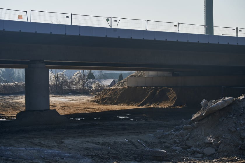 Budowa Alei Wielkiej Wyspy - luty 2023