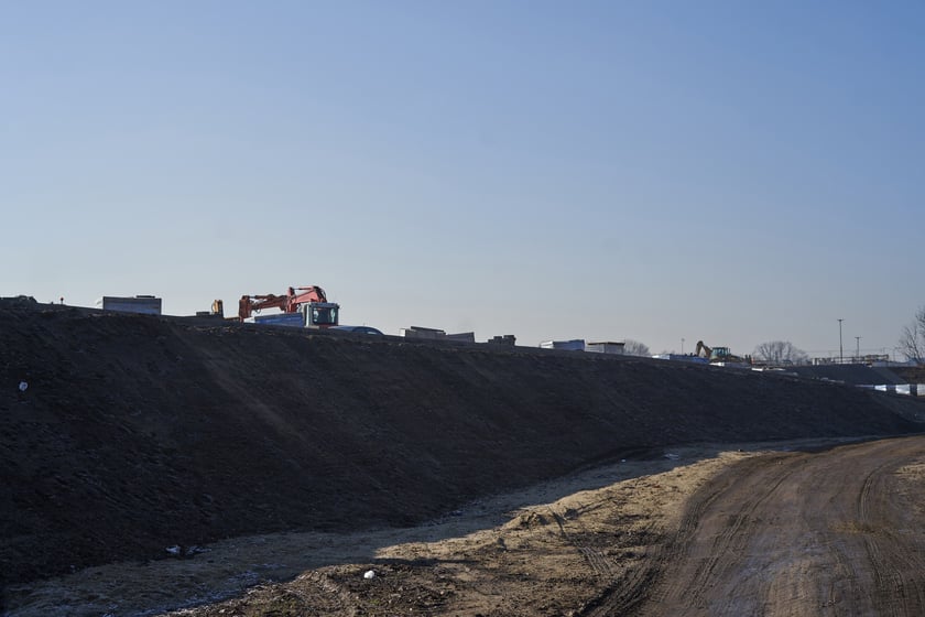 Budowa Alei Wielkiej Wyspy - luty 2023