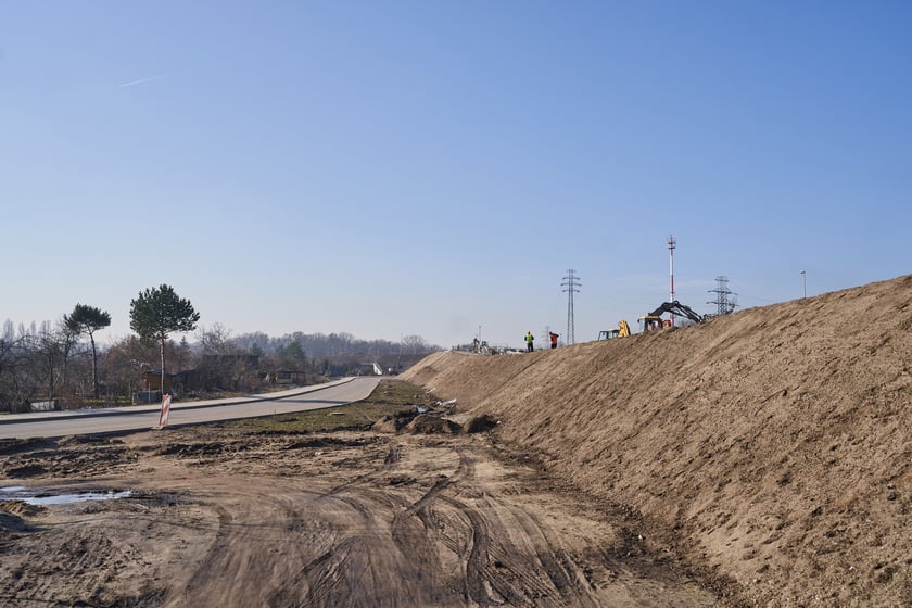 Budowa Alei Wielkiej Wyspy - luty 2023