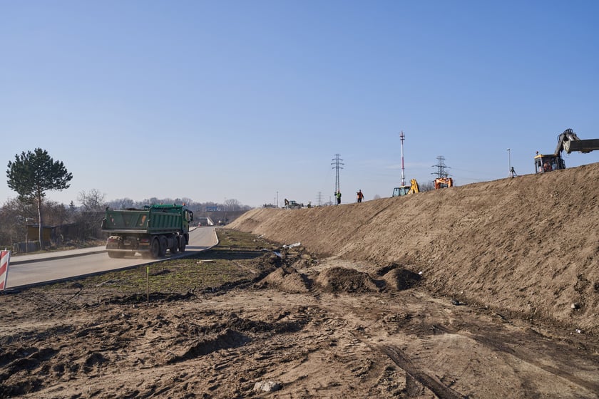 Budowa Alei Wielkiej Wyspy - luty 2023