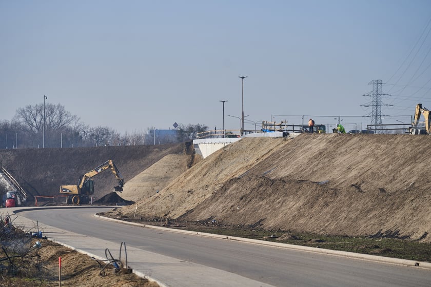 Budowa Alei Wielkiej Wyspy - luty 2023