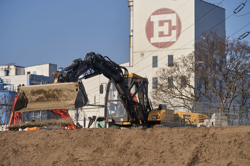 Budowa Alei Wielkiej Wyspy - luty 2023