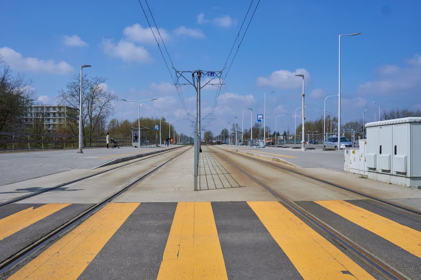 Przebudowa ulicy Kosmonautów w kwietniu 2023 r.