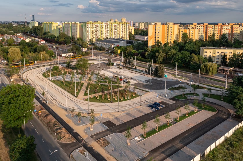 Pętla TAT przy ul. Rogowskiej na Nowym Dworze - zdjęcia z drona w lipcu 2023 r.