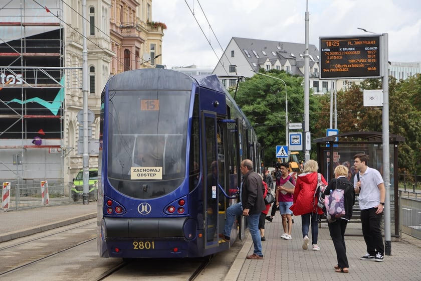 Remont w rejonie placu Jana Pawła II, 7 sierpnia 2023