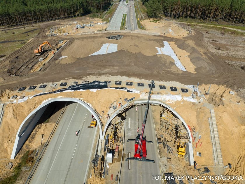 Budowa trasy A18, postępy prac, wrzesien 2023