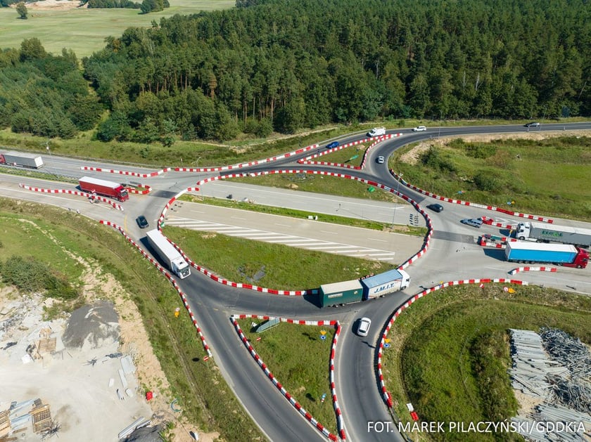 Budowa trasy A18, postępy prac, wrzesien 2023