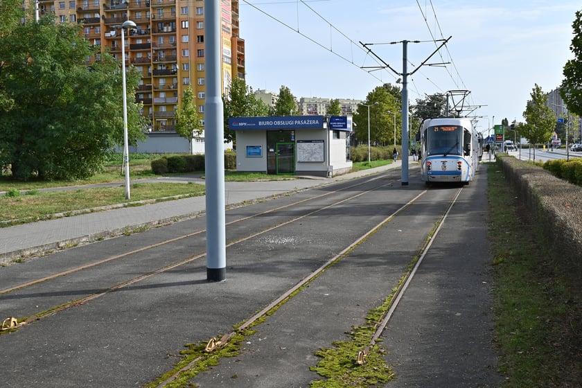 Krańc&oacute;wka tramwajowa Gaj przy ul. Świeradowskiej.