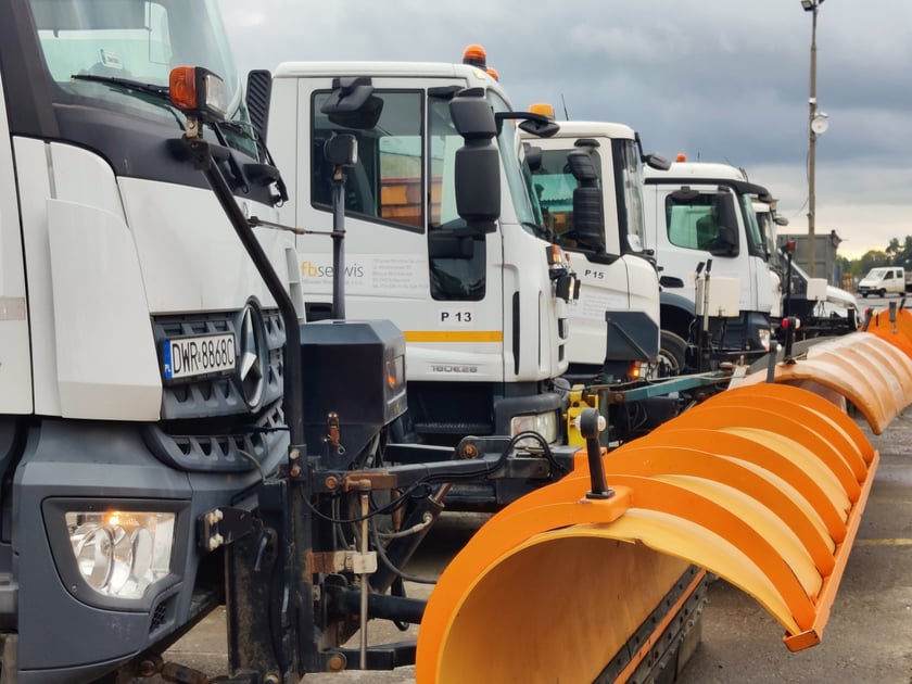 Pługosyparki i inne elementy gotowe do sezonu zimowego we Wrocławiu