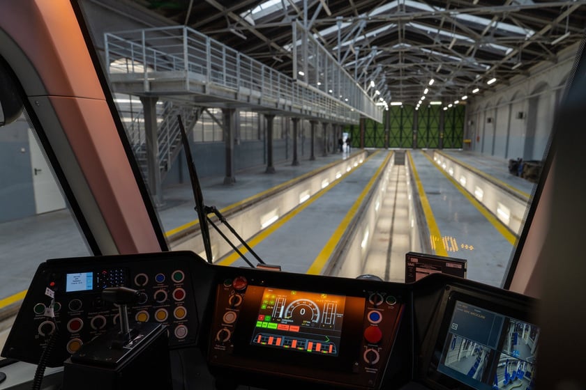 Świeżo wyremontowana hala w zajezdni Gaj.