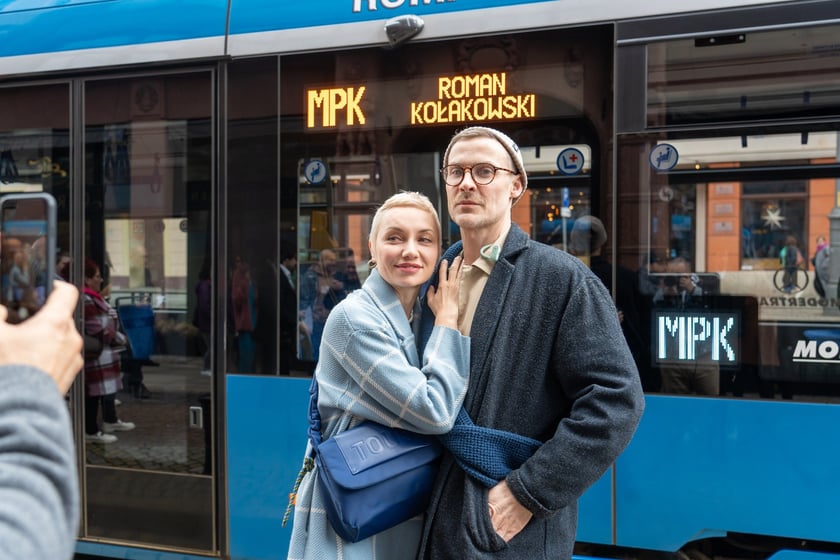Uroczyste nadanie imienia Romana Kołakowskiego tramwajowi MPK Wrocław, 23 marca 2024