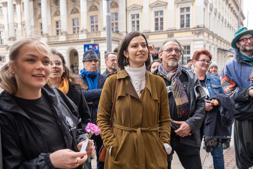 Uroczyste nadanie imienia Romana Kołakowskiego tramwajowi MPK Wrocław, 23 marca 2024