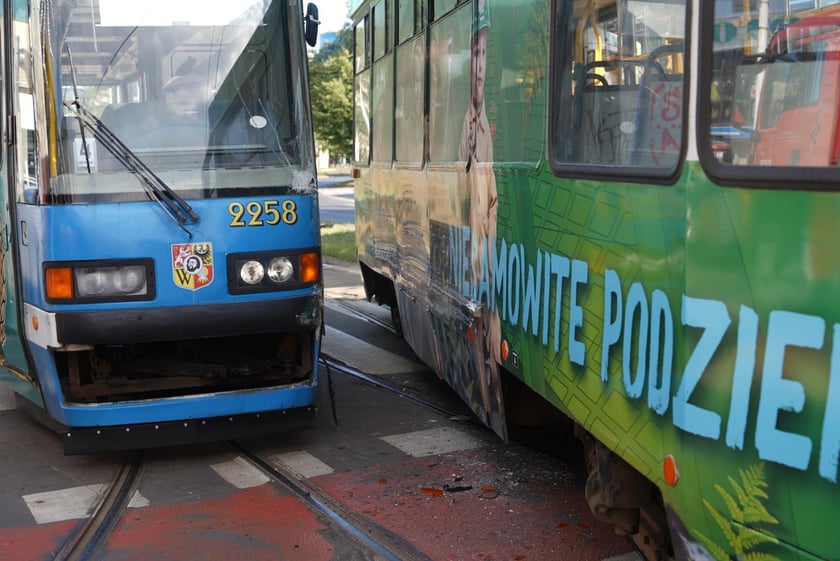 Zderzenie tramwajów na placu Legionów