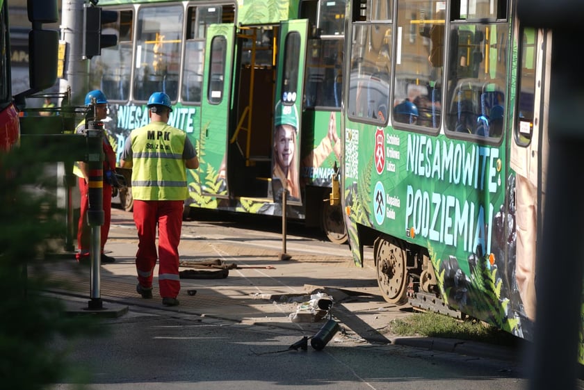 Zderzenie tramwajów na placu Legionów