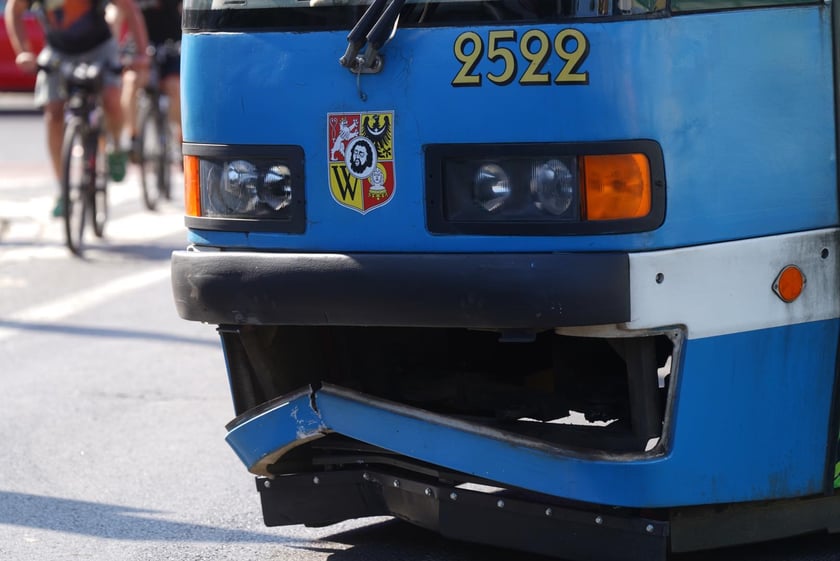 Zderzenie tramwajów na placu Legionów