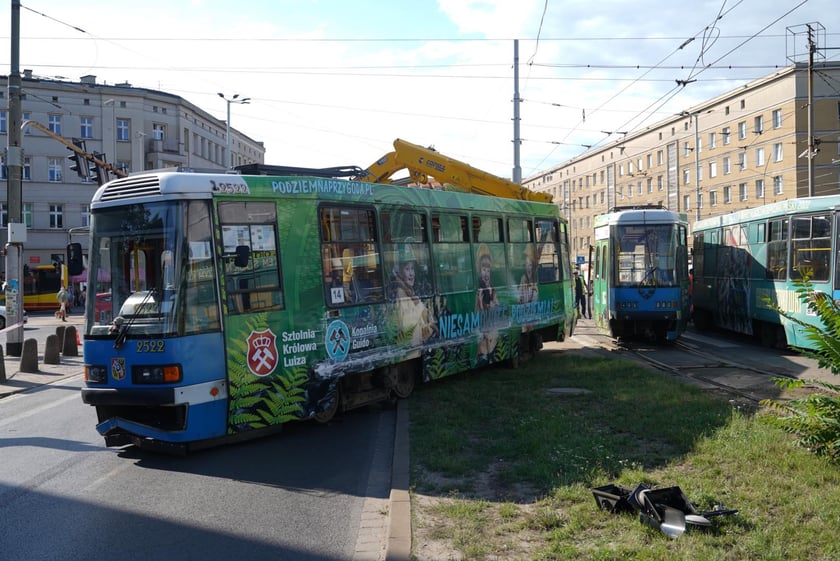 Zderzenie tramwajów na placu Legionów