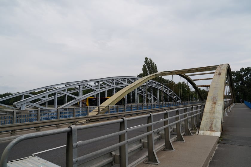Południowy most Jagielloński zamknięty dla ruchu na czas remontu. Wdrożono zastępczą organizację ruchu. Wrocław, 4.08.2024
