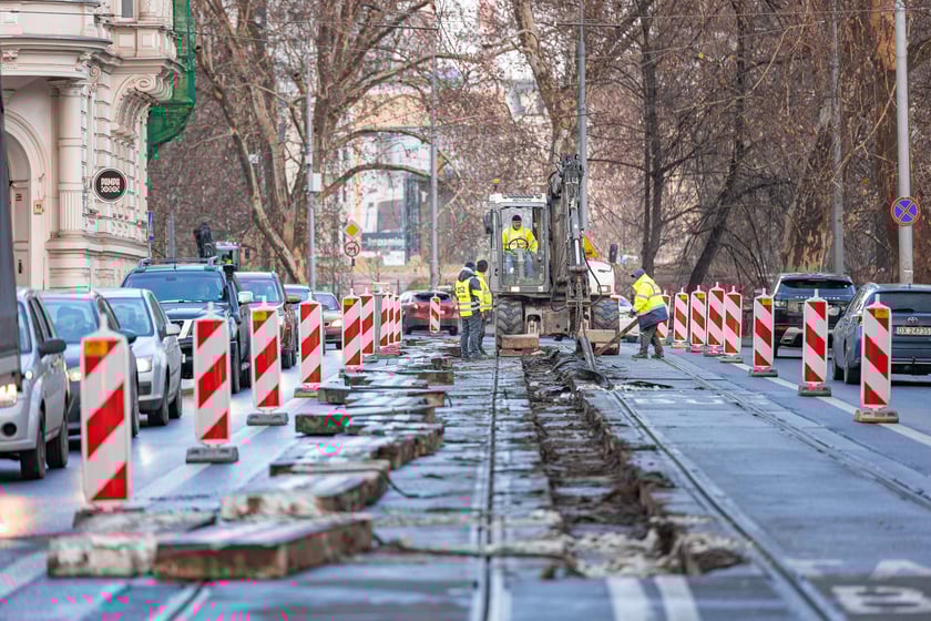 Remont torowiska na Podwalu - 04.01.2025