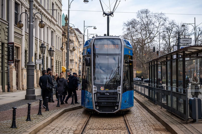 Tramwaj Pesa 146N należący do MPK Wrocław