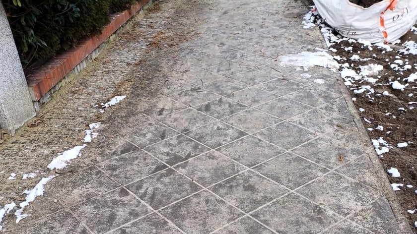 Remont chodnika na ul. Odkrywców