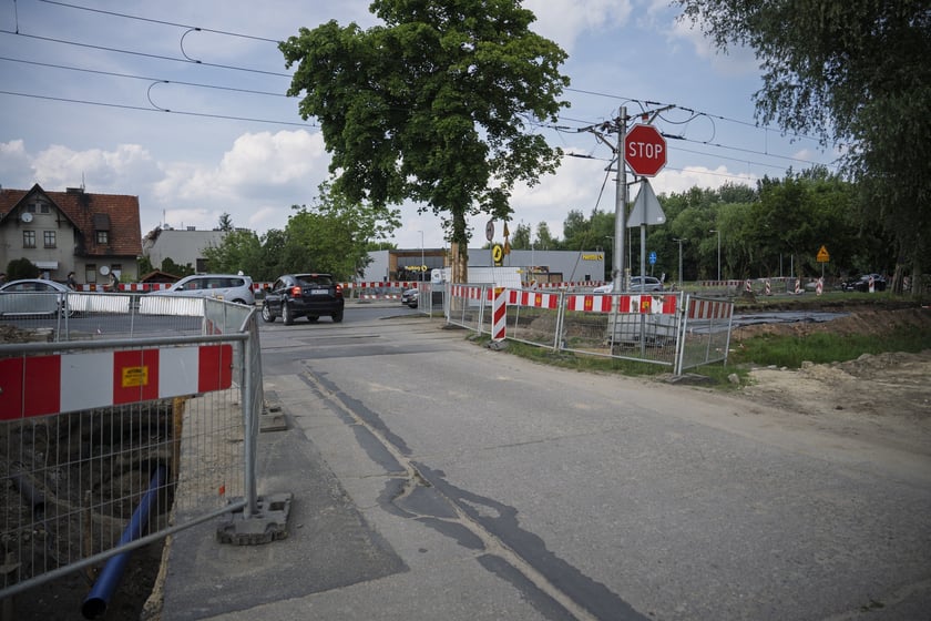 Remont torowiska na ulicy Kosmonautów