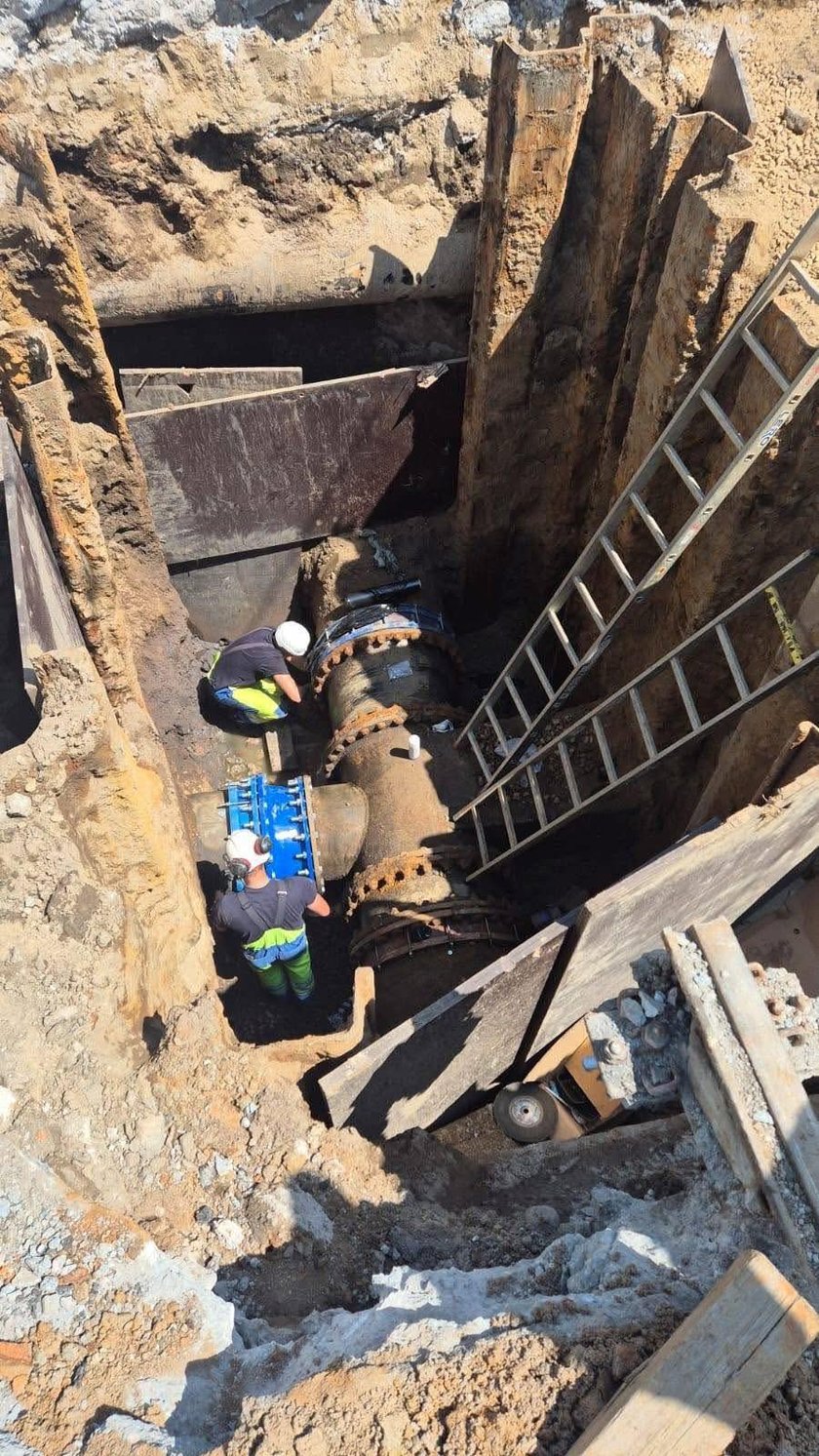 Awiaria Magistrali przed mostem Grunwaldzkim