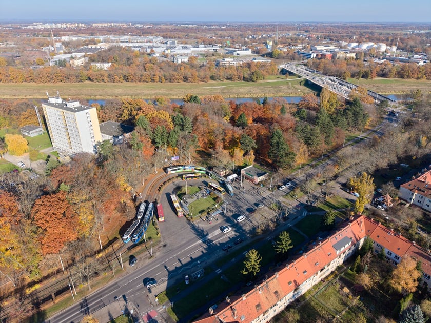 Pętla "Sępolno" z lotu ptaka