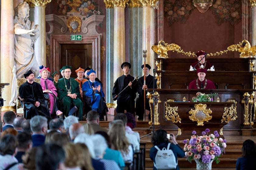 Uroczystość przyznania Serhijowi Żadanowi tytułu doktora honoris causa Uniwersytetu Wrocławskiego