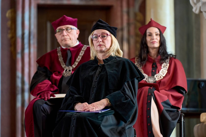 Uroczystość przyznania Serhijowi Żadanowi tytułu doktora honoris causa Uniwersytetu Wrocławskiego
