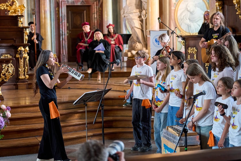 Uroczystość przyznania Serhijowi Żadanowi tytułu doktora honoris causa Uniwersytetu Wrocławskiego