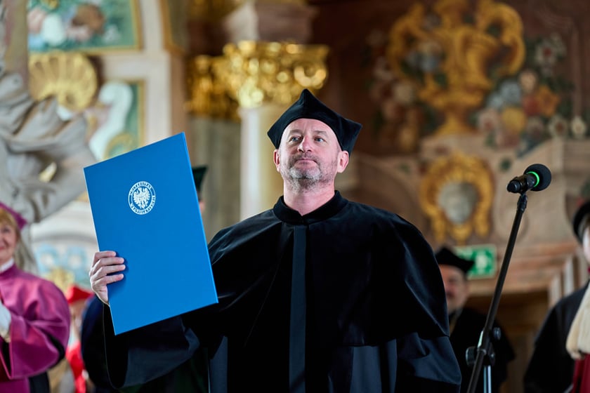 Uroczystość przyznania Serhijowi Żadanowi tytułu doktora honoris causa Uniwersytetu Wrocławskiego